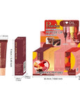 4 Pack Lip Gloss Set of Lip Gels, Tinted Lip Balm to Deepen & Enhance Moisturizing Jelly Lip Gloss - Everyday Lip Makeup - Multi-Purpose Lip Oil with Lip-specific Peptides