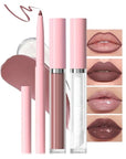 3-in-1Nude Pink Matte Lip Stain Kit | Waterproof Lip Liner + Hydrating Matte Lip Gloss + Nourishing Lip Oil | Long Lasting Plumping to Create Perfect Lip Makeup.01#