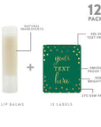 Andaz Press Personalized Lip Balm Party Green,