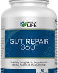 Gut Repair 360: Natural Formulated Formula Emerged from The Lab - Pure Essence Organic Capsules Non-GMO Gluten-Free Soy-Free Dairy-Free USA Made - Supporting Your Healthy Gut
