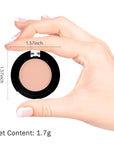 Monochrome Matte Eyeshadow Makeup Palette, Highly Pigmented Nude Eyeshadow Palette, Matte Pressed Powder Eyeshadow Makeup, Single Vegan Eye Shadow, Daily Evening Women Girls Eyes shadow Gift 8#