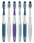 Oral-B Pro Health CrossAction All in One Soft Toothbrushes, Deep Plaque Fighter, Rounded Bristles Gentle on Teeth, Tongue and Cheek Cleaner, Gum Stimulators, 6 Count, Tooth Brush Pack