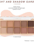 evpct 10 Colors Matte Nude Eye Shadow Palette Makeup for Older Women, Nude Brown Pink Cocoa Taupe Mauve Neutral Matte Cream Smokey Mini Eyeshadow Palette for Blue Green Eyes, Contour Makeup Palettes 5
