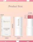 Blush Stick, Matte Cream Blush Stick for Cheeks, Lasting(05 Rose)