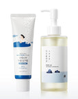 ROUND LAB 1025 Dokdo Cleansing Oil 200ml + Birch Juice Moisturizing UVLock 50ml Set | Deep pore cleansing, for sensitive, pore-clogged skin, UV protection