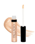 Palladio Lip Gloss, Non-Sticky Lip Gloss, Contains Vitamin E and Aloe, Offers Intense Color and Moisturization, Minimizes Lip Wrinkles, Softens Lips with Beautiful Shiny Finish, Champagne