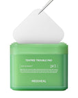 MEDIHEAL Teatree Trouble Facial Toner Pads with Tea Tree & Lactobacillus - Calming & Soothing for Sensitive & Acne Prone Skin - Vegan Face Gauze, 100 Pads
