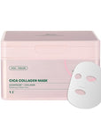 VT COSMETICS CICA Collagen Daily Mask 30 Sheets, 300Da Low Molecular Collagen for Skin Elasticity, Hydrating & Firming, Pink Collagen Essence, Korean Face Mask