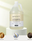 Ginger Lily Farms Club & Fitness Moisturizing Shampoo for All Hair Types, 100% Vegan & Cruelty-Free, Fragrance Free, 1 Gallon (128 fl oz) Refill