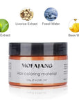 Temporary Hair Color Wax Orange 4.23 oz-Instant Hairstyle Cream Hair Pomades Hairstyle Wax for Party Cosplay Easy Cleaning