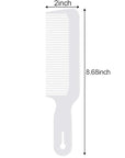 Boao 3 Pieces Barber Combs Flat Top Clipper Combs Hair Cutting for Flat Top and Clipper Cuts(White)