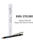 Jillian Dempsey Khol Eyeliner: Clean, Waterproof Eyeliner Pencil with Built-In Smudger for Effortless Blending – Rich Pigment, Cruelty-Free, Chimpy Blue