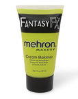 Mehron Makeup Fantasy FX Cream Makeup | Water Based | Halloween | Ogre Green Face & Body Paint For Adults 1 fl oz (30ml) (OGRE GREEN)