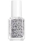 essie Salon-Quality Nail Polish, Vegan, Silver Glitter, Set In Stones, 0.46 fl oz