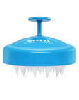 HEETA Scalp Massager with Soft Silicone Bristles for Hair Growth, Dandruff Removal and Exfoliation - Sky Blue Shampoo Brush