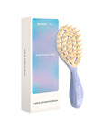 RHOS Scalp Massager, Shampoo Brush with Handle, Curved Vented Hair Scrubber, Scalp Brush for Wet & Dry Hair (Purple)