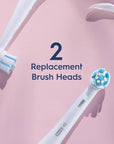 Oral-B iO Series Gentle Care Electric Toothbrush Replacement Brush Heads for an Oral-B Electric Toothbrush, 2 count, White