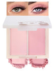 AMY'S DIARY Matte Eyeshadow, Lavender Pink Eyeshadow, Ultra-fine Lightweight Powder, Multiuse Blendable Eye shadow and Blush Makeup, Daily Matte Warm Tone Eyes Makeup, Half Pink (02#)