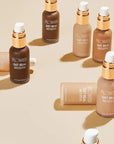 FLOWER Beauty Get Real Serum Foundation - Chocolate of 3)