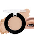 Monochrome Matte Eyeshadow Makeup Palette, Highly Pigmented Dark Brown Eyeshadow Palette, Matte Pressed Powder Eye shadow Makeup, Single Vegan Eye Shadow, Daily Evening Women Girls Eyeshadow Gift 2#