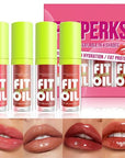 8 Colors Hydrating Lip Oil, Big Brush Head Lip Glaze Shiny Transparent Lip Glow Oil 0.35 Fl Oz, Glossy Finish (Set B)