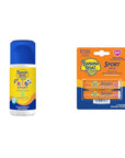 Banana Boat Kids Sport Sunscreen Roll On SPF 60, 2.5oz and Lip Balm SPF 50 Twin Pack | Kids Sunscreen Roller and Lip Sunblock