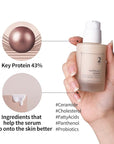 numbuzin No.2 Serum | Creamy 43% Protein Serum | Oat Protein, Ceramide, Panthenol for Skin Barrier | Korean Skincare for Sensitive, Loose Skin | 1.69 fl. oz.