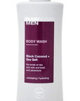 RAW SUGAR Men's Body Wash 25 fl oz (Pack of 1) (Black Coconut + Sea Salt)