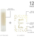 Andaz Press Personalized Lip Balm Party Gold