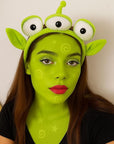 Go Ho Ogre Green Face Paint Stick,Water Based Washable Face Body Paint,Non-toxic Full-coverage Cream Ogre Green Body Paint for Halloween Costume Cosplay SFX Alien Makeup