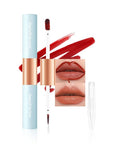 Matte Lip Stain Peel Off Lip Gloss& Lip Liner 2-in-1: One end defines lips with precision liner, the other peels off to reveal long-lasting, waterproof, smudge-proof, transfer-proof matte color.1#