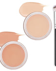 Kaely 2Pcs Pot Concealer Full Coverage Set,under Eye Correcting Concealer,02+03