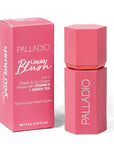Palladio Liquid Blush for Cheeks & Lips 2-in-1 Makeup, Weightless Cream Formula, Smudge Proof Long-Wearing, Natural Look, Dewy Finish, Cool Pink