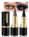 Kaely 2Pcs Black Brown Gel Eyeliner Pencil, Natural Black Eyeliner Cream for Waterline, Crayon Eye Liner Waterproof Smudge Proof, Smokey Eye Eyeshadow Palette Halloween Makeup, delineador de ojos