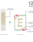 Andaz Press Personalized Lip Balm Party Glitter,