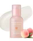 SKINFOOD Peach Cotton Zinc PCA Essence Serum Primer, Korean Skin Care Makeup Prep Hybrid Face Serum, Blurring Matte, Stocking Stuffers, Sebum Oil Control, Hydrating Primer for Sensitive (1.69 fl. oz.)