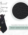 Wildpier Beauty Exfoliating Glove Luxe for Sensitive Skin Mitt Body Scrub for Bath Shower Spa Hand Exfoliator Gloves, Dead Skin Cell Remover, Plant Based Deep Exfoliation Scrubber, Black