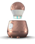TAO Clean Ona Diamond Orbital Facial Brush and Cleansing Station, Electric Face Cleansing Brush with Ergonomic Handle, Dual Speed Settings, Rose Gold