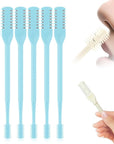2025 New 2 in 1 Nasal Hair Cutter, Double Sided Nose Hair Knife Nostril Hair Remover Tool, Manual 360° Rotating Nose Hair Trimmer, Mini Noses Hair Remover Tool for Women and Men (Blue, 6 Pcs)