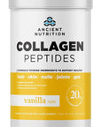 Ancient Nutrition Collagen Peptides, Collagen Peptides Powder, Vanilla Hydrolyzed Collagen, Supports Healthy Skin, Joints, Gut, Keto and Paleo Friendly, 12 Servings, 20g Collagen per Serving
