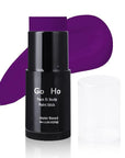 Go Ho Dark Purple Face Body Paint Stick,Easily Washable Formula Purple Face Paint Stick,Non-toxic Cream Purple Body Paint for Adults Children Halloween Mermaid Ursula Costume Cosplay SFX Makeup