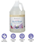 Ginger Lily Farms Botanicals All-Purpose Foaming Hand Soap Refill, Fragrance Free, 100% Vegan & Cruelty-Free, Unscented, 1 Gallon (128 Fl.Oz)
