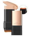 2 In 1 Anti Wrinkle Foundation Stick, Korea Flawless Eraser Foundation Stick- Hydrating Lightweight, Double Head Foundation Make Up Stick with Brush,Multi-Use Face Makeup Contour Stick(Natural, 1PC)