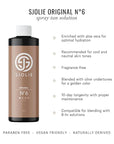 SJOLIE Spray Tan Solution - No. 6 - Light Hydrating Tanning Solution | Sunless Tanner for an All Natural, Sun-Kissed Glow (8oz)