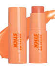 I'M MEME Blusher - I'm Multi Stick 002 Coral | Easy Blendable Cream Blush for Natural Look, Multi Blush Stick for Cheek Tint, Face Contour Makeup, and Face Blush, for Beginners