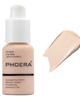 PHOERA Foundation,Matte Oil Control Concealer Cream,Long Lasting Waterproof Makeup,Full Coverage Foundation (101 Porcelain)