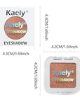 Light Brown Glitter Eyeshadow – Champagne Copper Shimmer Eye Shadow, Daily Waterproof Long-Lasting Eyeshadow Powder Palette for Women Neutral Eye Makeup sombras para ojos (01)