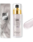Shimmer Body Oil,Long Lasting Waterproof Face Brighten Glow Pearl White)