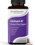 Urinari-X - Urinary Tract Support - Fast Acting UTI Relief - Vitamin Supplement for Healthy Bladder Function & Immunity - D-Mannose, Cranberry, Caprylic Acid, Uva Ursi & Grapefruit - 90 Capsules