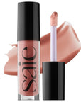 Saie Glossybounce - Hydrating Lip Gloss and Tinted Lip Oil Hybrid with Hyaluronic Acid & Jojoba Oil for Non-Sticky, Ultra-Shiny, Plump & Soft Lips - Everyday Makeup Essential - Dip (.17 oz)